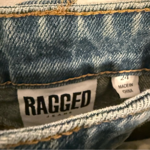 Ragged Priest Dirty Wash Bondage Denim Shorts Size 24 - Picture 4 of 8